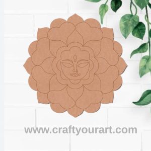 Durga Maa Mandala Pre Marked Base MDF Design 1