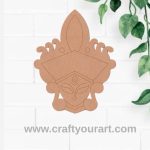Trinayani Durga Maa Pre Marked MDF Design 2