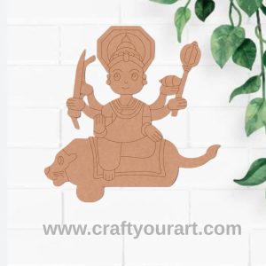 Durga Maa On Lion Pre Marked MDF Design 1