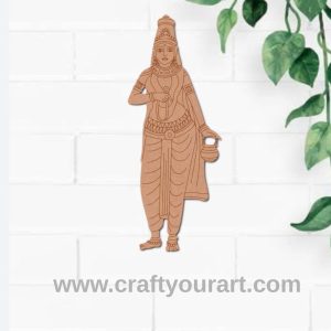 Goddess Brahmacharini Pre Marked MDF Design 1