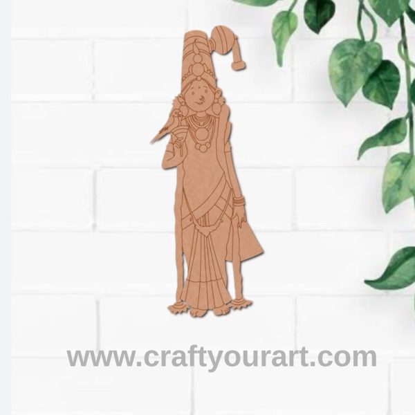 Goddess Meenakshi Pre Marked MDF Design 2