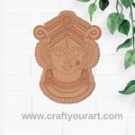 Trinayani Durga Maa Pre Marked MDF Design 1