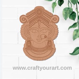 Trinayani Durga Maa Pre Marked MDF Design 1