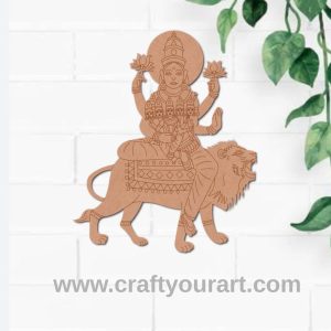 Goddess Skandamata Pre Marked MDF Design 1