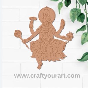 Goddess Siddhidhatri Pre Marked MDF Design 1