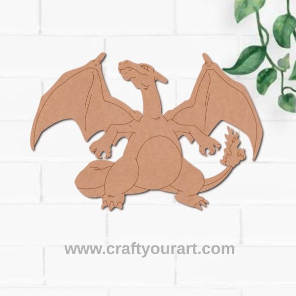 Charizard Dragon Pokemon Pre Marked MDF Design 3