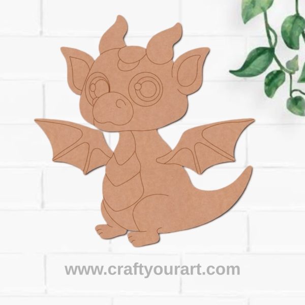 Baby Dragon Pre Marked MDF Design 4