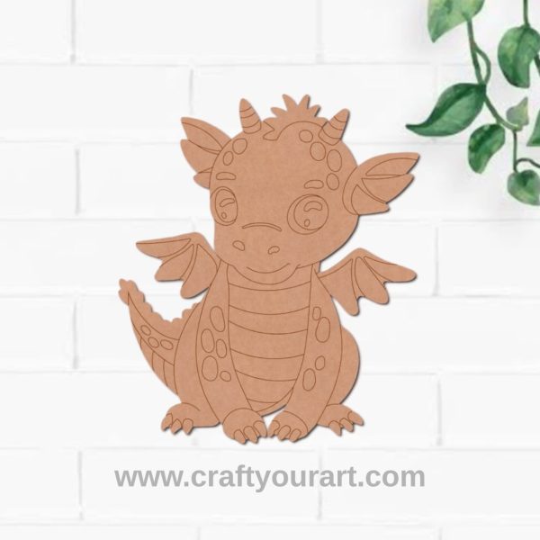 Baby Dragon Pre Marked MDF Design 2