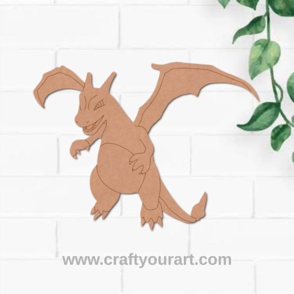 Charizard Dragon Pokemon Pre Marked MDF Design 1