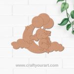 Elephant Clouds Pre Marked MDF Design 1
