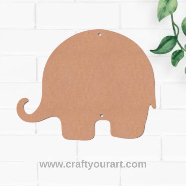 Elephant Cutout MDF Design 2