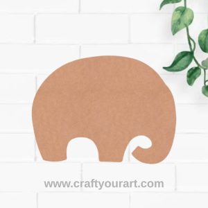 Elephant Cutout MDF Design 6