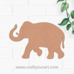 Elephant Cutout MDF Design 4