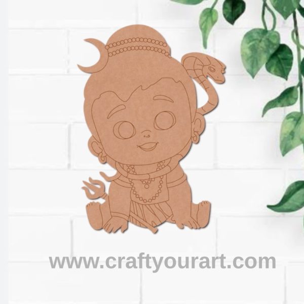 Baby Shiva Pre Marked MDF Design 1