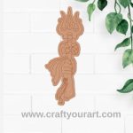 Shiva Trishul Pre Marked MDF Design 1