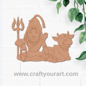 Shiv Ji And Nandi Pre Marked MDF Design 2