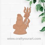 Shiv Linga Trishul Pre Marked MDF Design 1