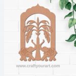 Elephant Banana Tree Pre Marked Base MDF Design 1