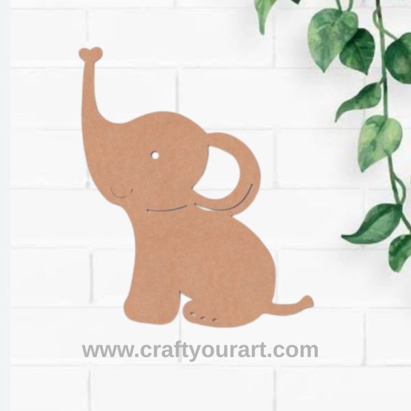 Elephant Cutout MDF Design 3