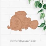 Nemo Fish Finding Nemo Cartoon Pre Marked MDF Design 1