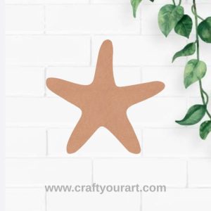 Star Fish Cutout MDF Design 1