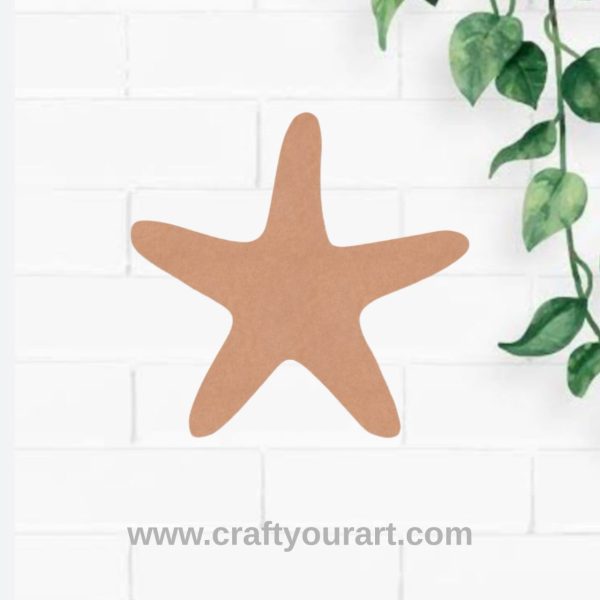 Star Fish Cutout MDF Design 1