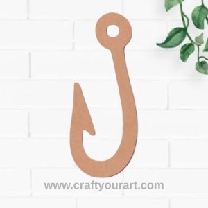 Fish Hook Cutout MDF Design 1