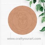 Shrinath Ji Pre Marked Round MDF Design 4