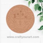 Shrinath Ji Pre Marked Round MDF Design 1