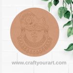 Shrinath Ji Pre Marked Round MDF Design 2