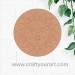Suryadev Pre Marked Round MDF Design 2