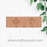 Chakra Namam Sangu Pre Marked Base MDF Design 1