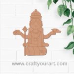 God Vishnu Pre Marked MDF Design 2
