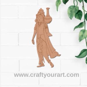 Mohini Avatar Of Lord Vishnu Pre Marked MDF Design 1