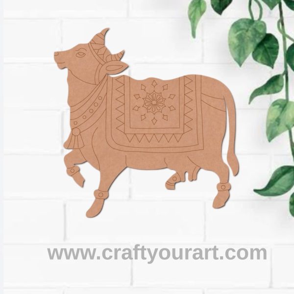 Pichwai Cow Pre Marked MDF Design 1