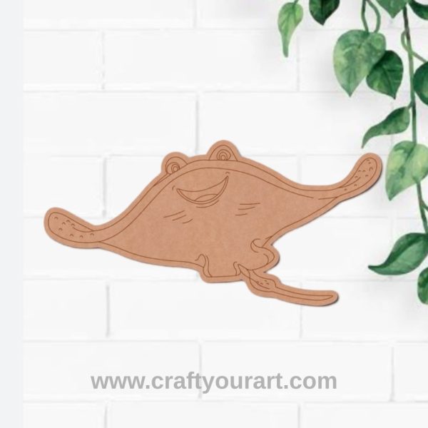 Stringray Finding Dory Cartoon Pre Marked MDF Design 1