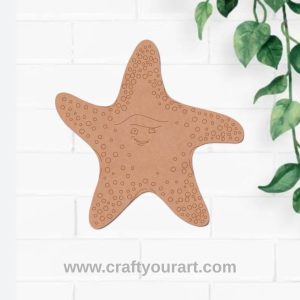 Star Fish Pre Marked MDF Design 1