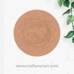Madhubani Fish Pre Marked MDF Design 2