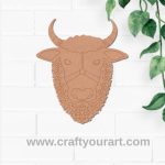 Gau Mata Cow Pre Marked MDF Design 1
