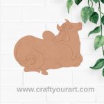 Pichwai Cow Pre Marked MDF Design 5