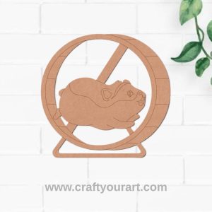 Hamster Wheel Pre Marked MDF Design 1