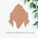 Mandala Shank Pre Marked MDF Design 1