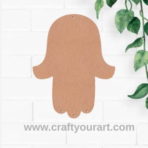 Hamsa Hand Cutout MDF Design 1