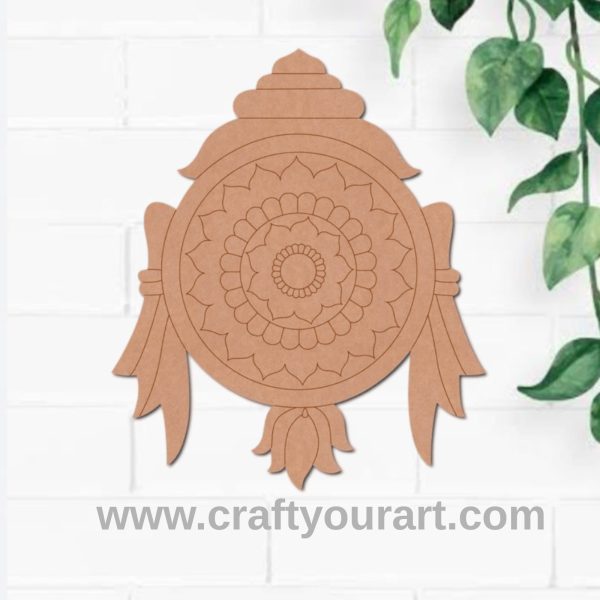 Mandala Shank Pre Marked MDF Design 2