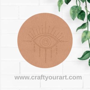 Evil Eye Pre Marked Round MDF Design 2