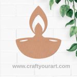 Diya Cutout MDF Design 1