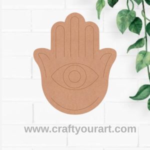 Hamsa Hand Pre Marked MDF Design 1