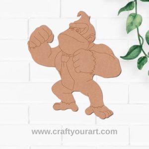 Donkey Kong Gorilla Cartoon Pre Marked MDF Design 1