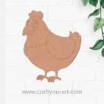 Hen Pre Marked MDF Design 1