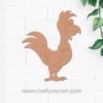 Hen Pre Marked MDF Design 4